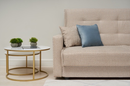 Диван книжка Лондон-2 рогожка микс бежевая