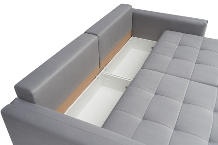 Диван тик-так Монарх серый