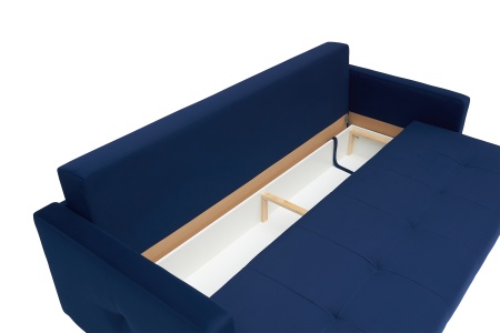 Диван еврокнижка Вита 3-х местный темно-синий