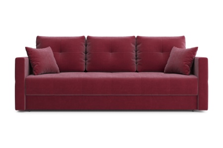Диван еврокнижка Вита 3-х местный бордовый