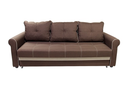 Диван еврокнижка Верона велюр коричневый