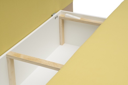 Диван еврокнижка Нео горчичный