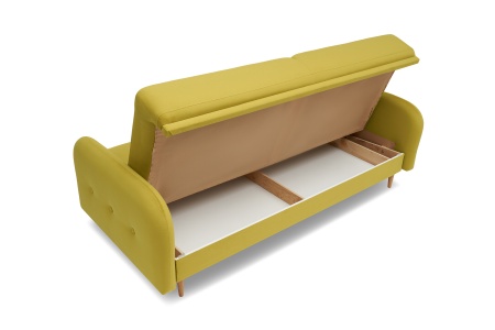 Диван книжка Париж горчичный