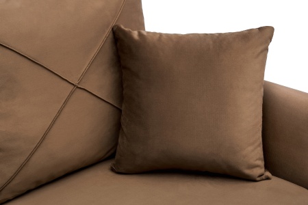 Диван еврокнижка Лира 3-х местный коричневый