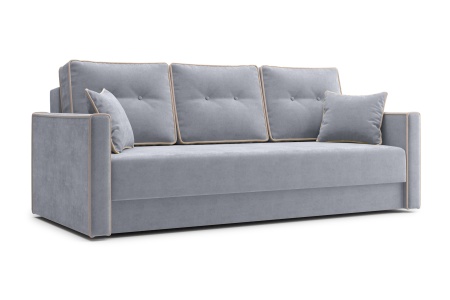 Диван еврокнижка Леон 3-х местный серый