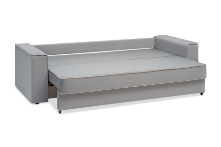 Диван еврокнижка Берген 3-х местный серый