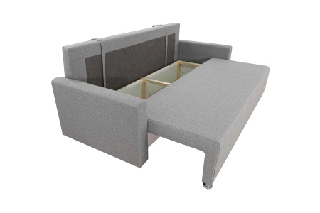 Диван еврокнижка Олимп серый