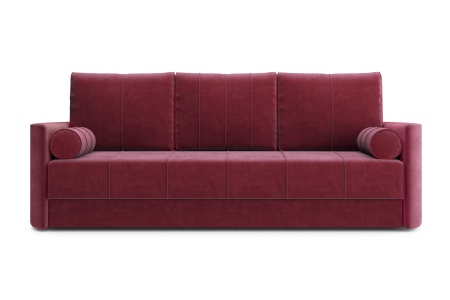 Диван еврокнижка Колибри 3-х местный бордовый