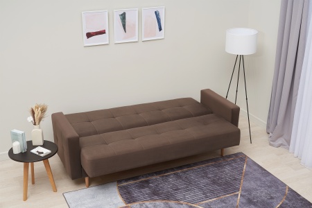 Диван книжка Фиеста светло-коричневый