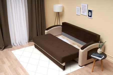 Диван еврокнижка София коричневый