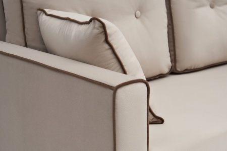 Диван еврокнижка Леон 3-х местный бежевый