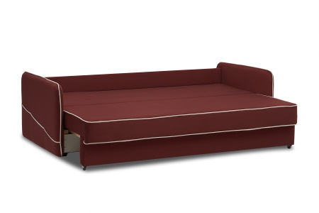 Диван еврокнижка Энерджи 3-х местный бордовый