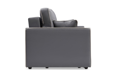 Диван еврокнижка Леон 3-х местный темно-серый