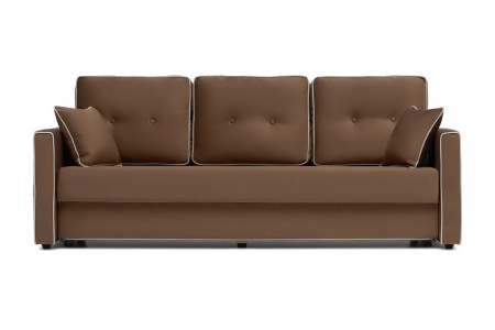 Диван еврокнижка Леон 3-х местный коричневый
