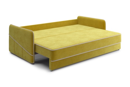 Диван еврокнижка Энерджи 3-х местный горчичный