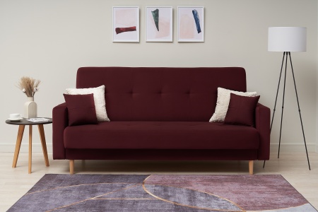 Диван книжка Фиеста Лайт бордовый