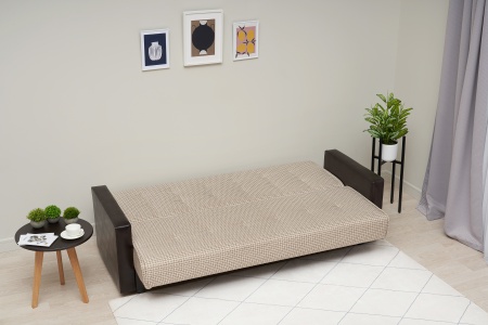 Диван книжка Лондон рогожка микс бежевая